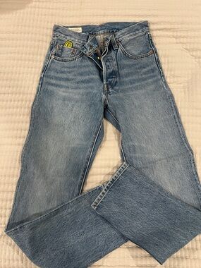 Levi's super Mario addition Straight Light Blue Denim Jeans